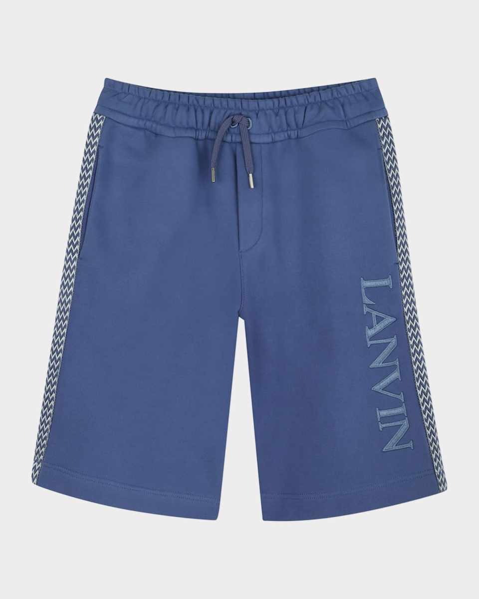 Boy's Curbisme-Trim Bermuda Shorts, Size 8-14